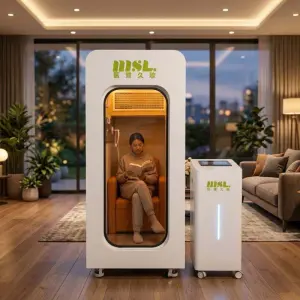 Portable Soft-shell HBOT Therapy 1.3/1.5/1.9 ATA Hyperbaric Oxygen Chamber for Anti-aging and Sports Recovery