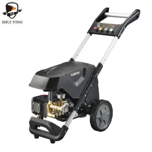 Electric High Pressure Cleaner 1950PSI 380V Triplex Pump Cold Water Cleaning Degreasing
