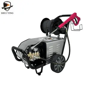 3HP Single Phase 120bar Industrial High Pressure Drain Cleaner High-pressure Washer Cleaner with Hose Reel