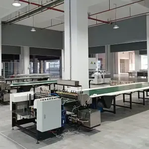 KET Automatic Conveyor Box Cardboard Glue Pasting Machine One Top Upper Side Cardboard Paper Sheet Box Feeding Gluing Machine