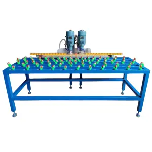 Double Head Fast Glass Grinding Machine Double Head Small Straight Line Edge Grinding Machine Processing Thickness 3-15mm