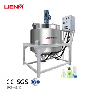 50L 60L 100L 200L 300L 500L 1000L Liquid Mixed tank for Cosmetic Mixing tank Stainless Steel Liquid Soap Mixing tank