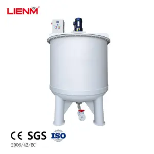 2500L Corrosion-resistant Liquid Mixing Tank With Agitator Bleach Corrosive Liquids Chemical Industrial Mixing Tank
