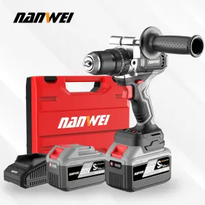 CE Certified Power Tools 120Nm Wireless Screwdriver 13mm Brushless Drill for Home Use