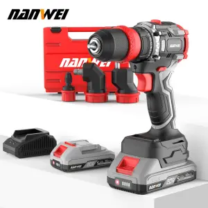 NANWEI 20V Cordless Drill Set 4 in 1 Multi-purpose Rechargeable Cordless Screwdriver Repair Tools