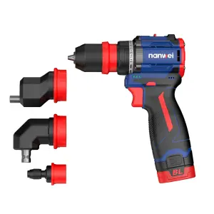 Nanwei Hot Selling 16.8V Brushless Multi-function Electric Drill with Conversion Head Electric Multi-head Drill