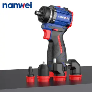 Hot Sale Multi-head Brushless Lithium Battery Drill Multi-function Electric Drill Two-speed Multi-head Drill