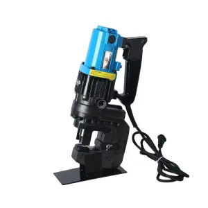 JINPAI Short Jp20-100 Brushless Hydraulic Channel Punching Machine Steel Hole Punch Power Tool Set AC 240V 17KG 6mm