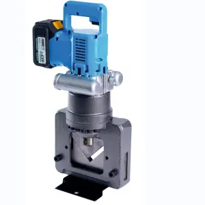 Lithium Angel Iron Cutting Tools Hydraulic Angle Iron Cutter Angle Cutting Machine 60x60 mm