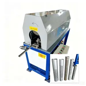 Muffler Steel Tube Small Hole Punch Hydraulic Pipe Punching Machine