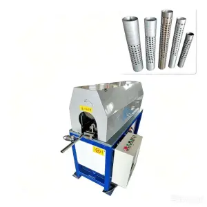 Exhaust Muffler Tube Round Hole Stainless Steel Hydraulic Pipe Punching Machine