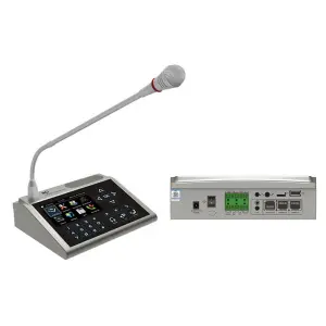 HOT Sale Paging Microphone IP Network Paging Mic, with 4.3" LCD Touch Screen