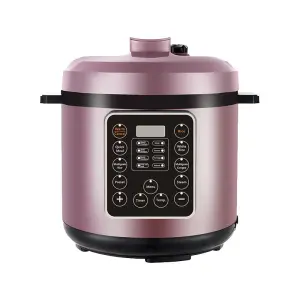 2026 New Design Electric Programmable Stainless Steel 5L Rice Pressure Cooker Overheat Protection Car Household Use 12-in-1