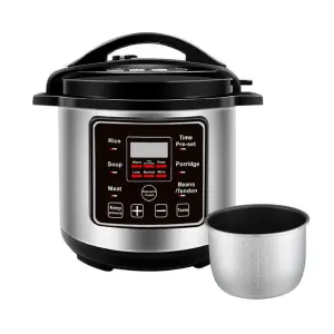 Smart Automatic Timing Microcomputer Switch Capacity Optional 8L 10L 12L Stainless Steel Electric Pressure Cooker With Parts