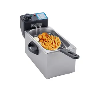 2.5Liters 3Liters 4Liters Professional Oil Potato Fried Chicken Corn Dog Donut Electric Commercial Deep Fryer