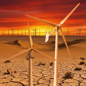 High Efficiency 220v 380v 50kw Horizontal Wind Turbine Supplier 12.6m Rotor Diameter Reinforced Glass Fiber Blades for