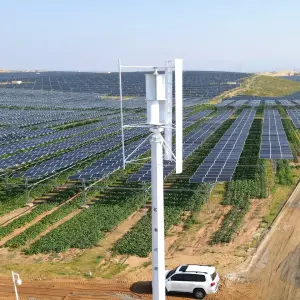 5KW Hybrid Solar Wind Generator System Vertical Turbine Battery Storage for Home Farm Off Grid Power