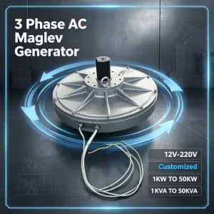 1-50KW / 1-50KVA Nd-Fe-B Maglev Permanent Magnet Generator 48V 220V 380V 3-Phase