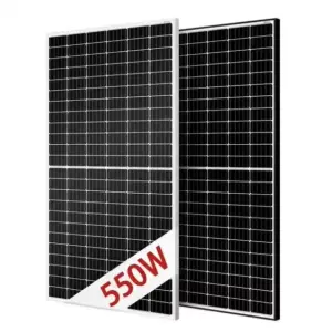 Factory Price Supplier 18 Years Producing Experience Half Cut PERC 450W 500W 600W 650W n Type 1000 Watt Solar Panel 550W Black