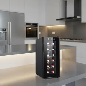 12 Bottle Wine Refrigerator Hotel Wine Cooler Thermoelectric Refrigerator Wine Cabinet