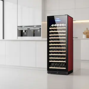 Wine Fridge Compressor Cooling Thermoelectric Refrigerator Adjustable Thermostat Wine Cooler Cellar 120 Bottles