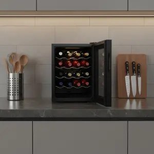 46L 20BOTTLES Small Drawer Refrigerator Constant Temperature Wine Beverage Cooler for Home Office