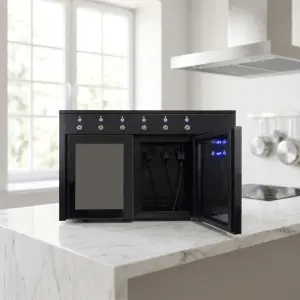 Professional Wine Dispensing Machine for 6 Bottles with Refrigeration Function