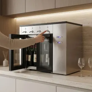 Professional Refrigerated Wine Preservation Cabinet for Restaurants and Wine Shops