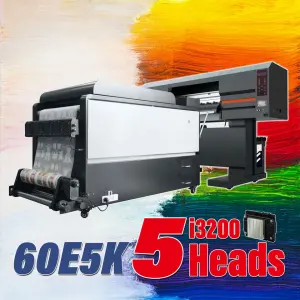 60cm A1 DTF Printer Roll to Roll Dtf Heat Transfer AB Film XP600 Printhead Sticker Printer Printing Machine