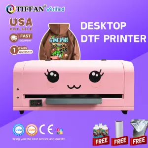 Factory Hot Sale A3 33cm DTF Machine Printer Pet Film 13Inch With Oven Drying for Any Textile T-Shirt Pillow DTF Printer
