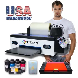 Dual L1800 XP600 A3 A3+ DTF Printer 30 33 cm Direct Transfer Film Printer With Dtf Shaking Powder Machine for T-shirt