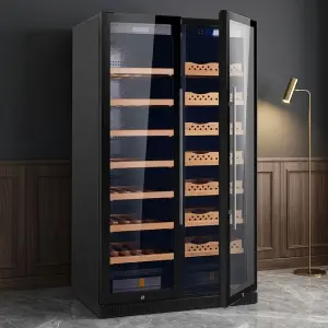 860L Household Cigar Humidor Cooler Cabinet Humidity Storage Electronic Control Cigar Fridge for Cigar Collection