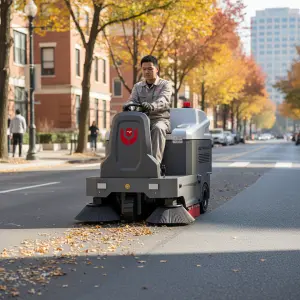 CleanHorse SP1480 New 1400mm Wide Self-Propelled Ride-on Battery Electric Floor Sweeper Brush Cleaning 48V80Ah 180L Dust Tank