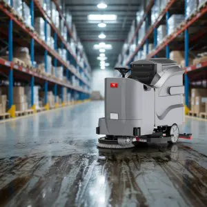 CleanHorse X13 Ride-On Floor Scrubber 1000mm Cleaning Width 8800/h Self-Propelled New 210L Water Tank 650W Driving Motor 230L