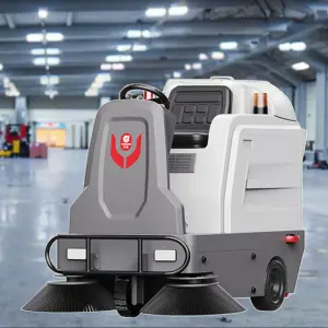 CleanHorse M3 New Ride-On Industrial Electric Mini Floor Sweeper Machine Self-Propelled 48V52Ah Battery Easy Operating 1200mm