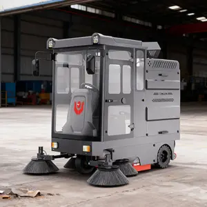 CleanHorse M6 New Fully Enclosed Electric Self-Propelled Ride-On Floor Sweeper 200L Dust Box 48V100Ah Battery 2100mm Cleaning