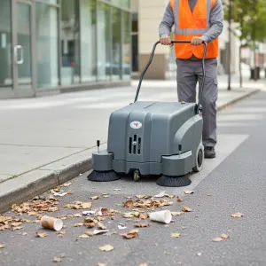 CleanHorse M1 New Industrial Electric Walk-Behind Sweeper 48V20Ah Battery 4000/h Cleaning Efficiency Commercial 1000mm Cleaning