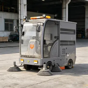 CleanHorse M11 Ride-On New Fully Enclosed Mechanical Commercial Industrial Street Sweeper 48V200Ah Battery 1500-2300mm Cleaning