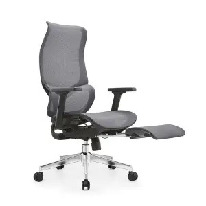 200kg Heavy Duty Office Wide Seat Ergonomic Chairs for Office with Footrest
