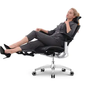 5 Years Warranty Comfortable Recliner Executive Luxury Ceo boss Black Genuine Leather Office Leather Chair
