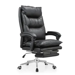 Heavy Duty Office Chair Leather Executive Recliner Swivel Office Chair High Back Ergonomic Desk Pu Leather Office Chair