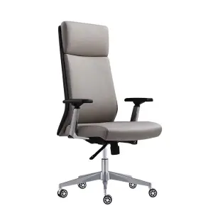 Factory Price High Back Office Chair Executive Boss Pu Leather Furniture Swivel Adjustable Leather Chair