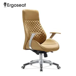 China boss Ergonomic Luxury PU Leather Revolving Executive Office Chair Leather