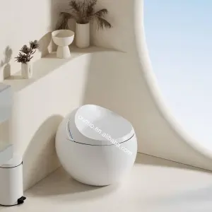 Hot Sale New Arrival Popular Modern Design Wc Egg Shape Intelligent Toilet Bowl Automatic Bathroom One Piece Smart Toilet