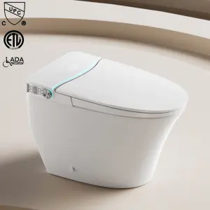 Auto Cover Open Intelligent High-end CUPC ETL ADA Top Quality Ceramic Sanitary Ware Water Closet Bathroom Smart Toilet Commode