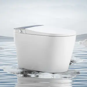 Modern Style Luxury Sanitary Ware White Automatic Intelligent Toilet Commode Seat Heating Home Smart Toilet for Bathroom