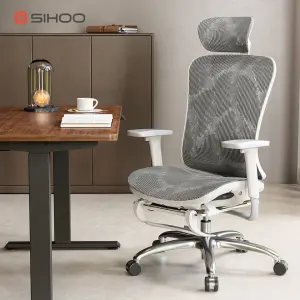 Sihoo M57C Adjustable Revolving Mesh Ergonomic Office with Footrest Furniture Executive Chair 4D Armrest Home Office Chair