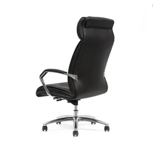 Modern Design High Back Boss Leather Chair Aluminum Armrest High Quality