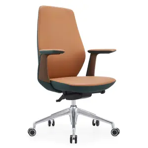 Modern Design Mid Back Boss Leather Chair Office Use