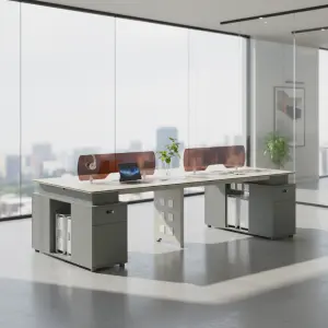 Commercial Adjustable Modern MFC Engineering Work Table Custom Made for Office Construction Projects